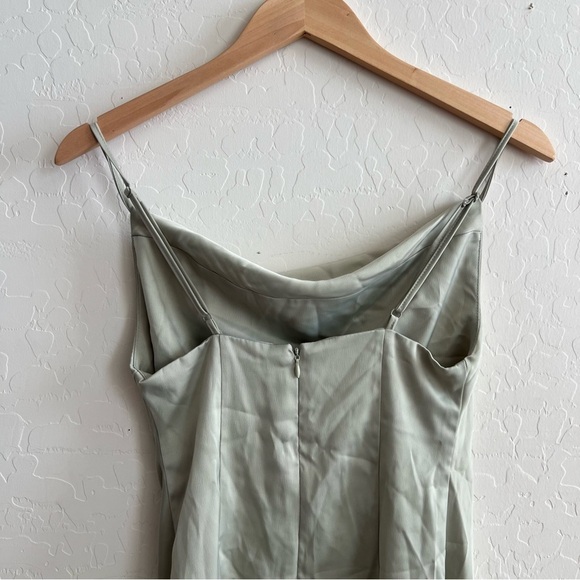 Urban Outfitters Cowl Neck Mini Sage Green Dress - Picture 7 of 10